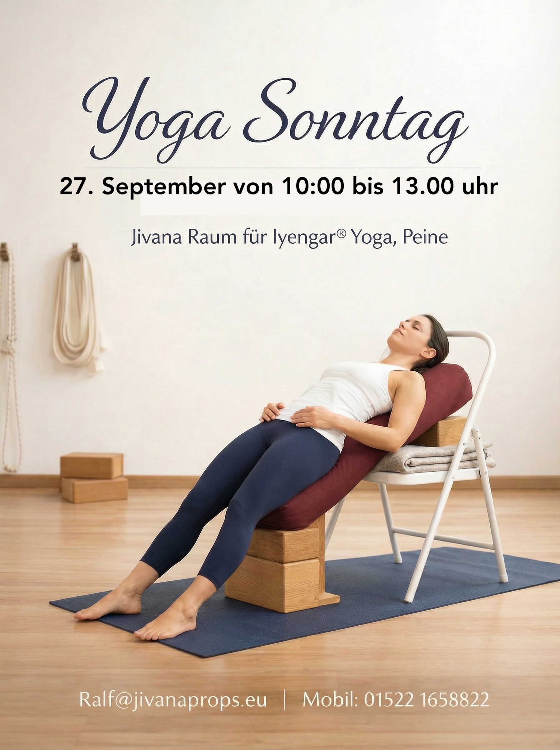 Yoga Sonntag  präsent und online im JIVANA - Peine
